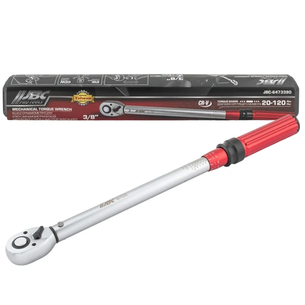 Ключ динамометрический щелчкового типа с быстрой фиксацией 20-120Нм, 3/8''