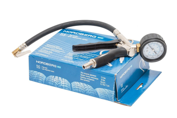 Пистолет для подкачки шин для легковых авто NORDBERG ECO TI5