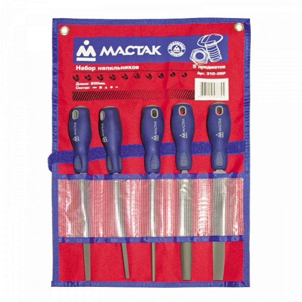 Набор напильников МАСТАК 310-05P, 5 предметов