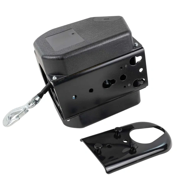 Лебедка электрическая автомобильная 12В, 300W, 900кг (крепление за ''фаркоп'', стальной трос-10м) Лебедка электрическая автомобильная 12В, 300W, 900кг (крепление за ''фаркоп'', стальной трос-10м)