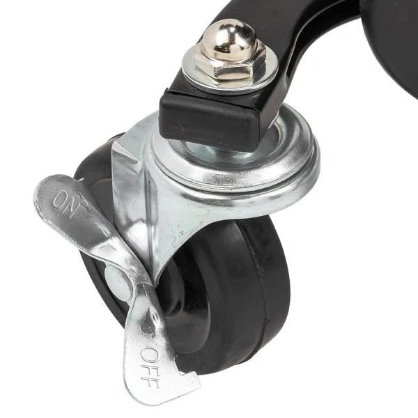 Стул пластиковый передвижной с выдвижным ящиком и пластиковыми ложементами (г/п 130кг, сиденье 450х250мм, ящик 225х210х125мм, ложемент 260х250х50мм)