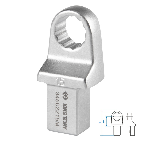 Насадка накидная серии FIT KING TONY 34502215M (15 мм, 14х18 мм)