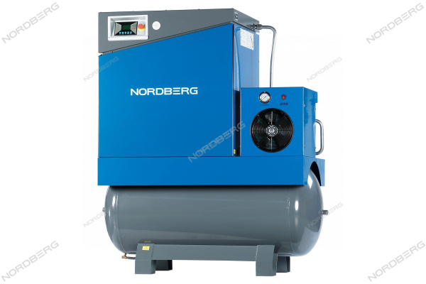 Компрессор винтовой, 15кВт, ресивер 500л, 10Бар, 1910л/мин NORDBERG NCA20RD