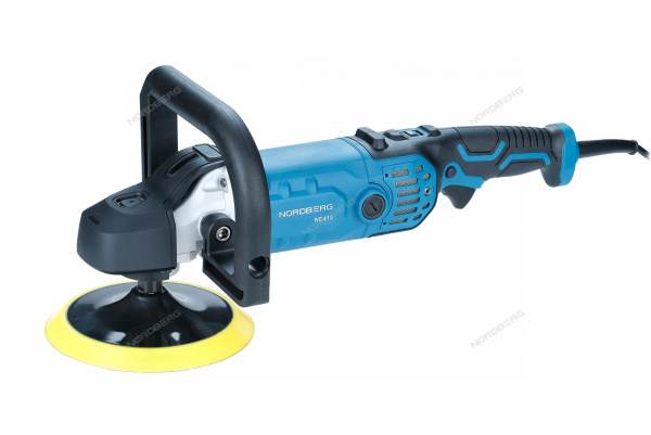 Полировальная машинка NORDBERG NE413, Ø диска 180 мм, 600-3500 об/мин, 1400 Вт