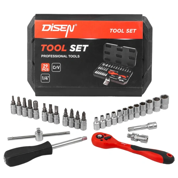 Набор инструментов 29пр 1/4''(6гр) (4-13мм)