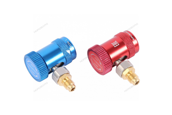 Комплект муфт быстросъемных R134a низкого и высокого давления NORDBERG NFA7L