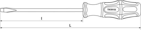 Отвертка шлицевая Thorvik SDL5100 SL5х100 мм