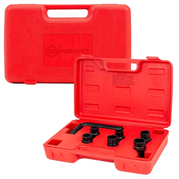 Набор инструментов 7пр. 3/4''(6гр.) (17,19,21,22,24,27мм + вороток200мм) в пласт. кейсе