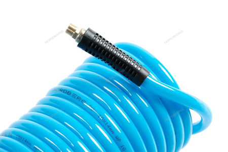 Шланг воздушный спиральный полиуретановый NORDBERG HS1011PU, Ø10х14 мм, 11 м