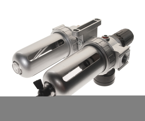 Блок подготовки воздуха JTC JW0889-803 (лубрикатор, осушитель, 3/8", пластик. переключ., 150PSI, 2500 л/мин, 125 мл)