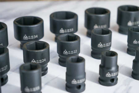 Набор ударных торцевых головок шестигранных МАСТАК 5-054019 (1/2", 10-36 мм, ложемент, 19 предметов)