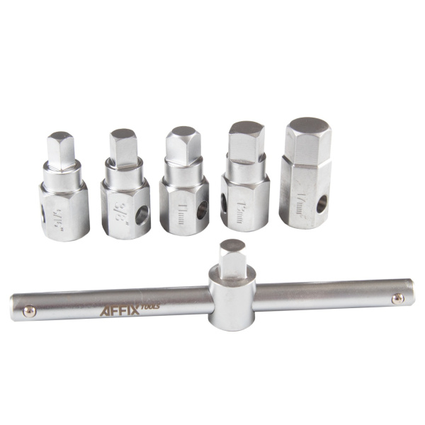 Набор насадок для пробок слива масла кейс 12 предметов AFFIX AF10348012C