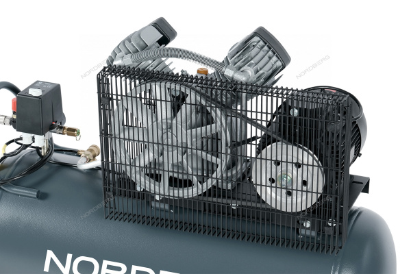 Компрессор поршневой с ременной передачей NORDBERG NCP100/500 (380В, ресив. 100л, 500л/мин)