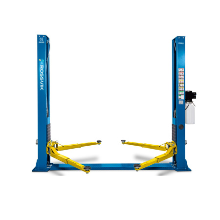 Автоподъемник двухстоечный ROSSVIK T4Е (4т, 220В/380В, синий/чёрный)