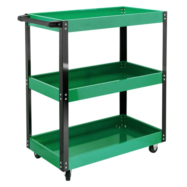 Тележка инструментальная металлическая 3-х полочная