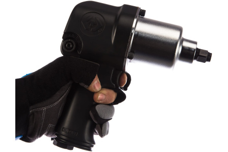 Гайковерт пневматический ударный KING TONY P33411-040E, 1/2", 678 Нм, в комплекте перчатки антивибрационные