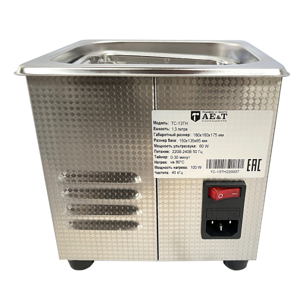 Мойка деталей ультразвуковая 1,3 л AE&T TC-13TH