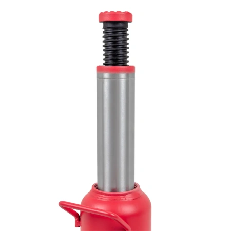 Домкрат гидравлический бутылочный, 20т (с предохранительным клапаном, минимальная высота: 245 мм, ход штока: 165 мм, ход винта: 60 мм, максимальная вы