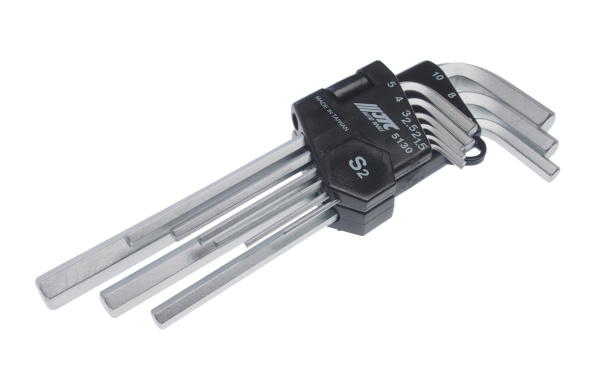 Набор ключей шестигранных удлиненных JTC 5130 (1,5-10 мм, 9 предметов)