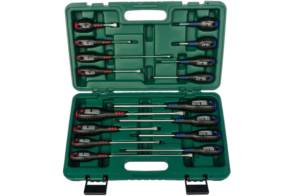 Набор отверток шлиц и крест JONNESWAY Full Star D04PP16S (16 предметов)