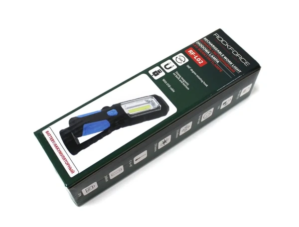 Лампа светодиодная аккумуляторная(4W COB+1W,2 магнита,крючок,180гр.,250Lm,1200mAh,USB провод,время раб.5ч,время заряд.3ч)