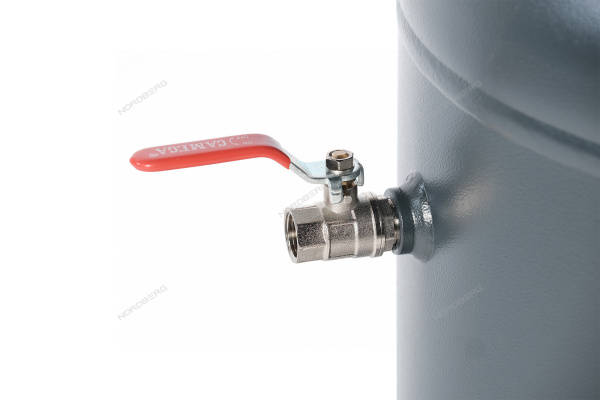 Компрессор вертикальный поршневой с ременной передачей NORDBERG NCPV100/580 (380В, ресив. 100л, 580л/мин)