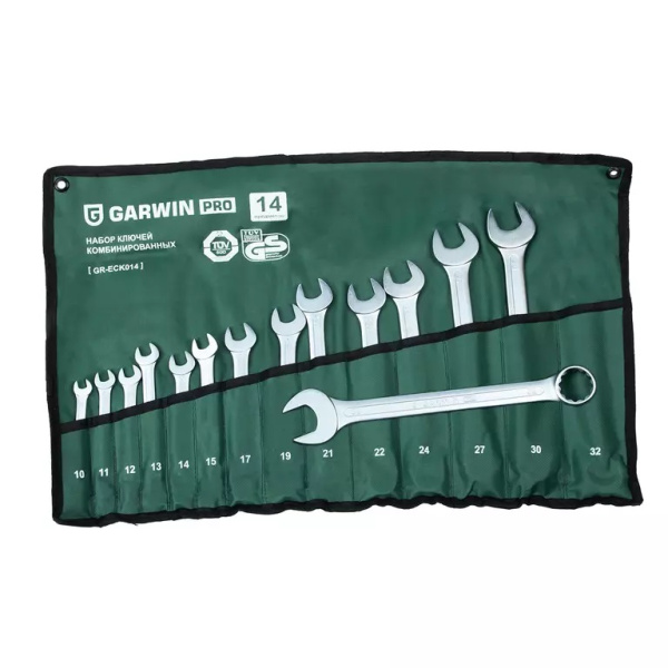 Набор ключей комбинированных GARWIN PRO GR-ECK014 (14 предметов, 10-32 мм)