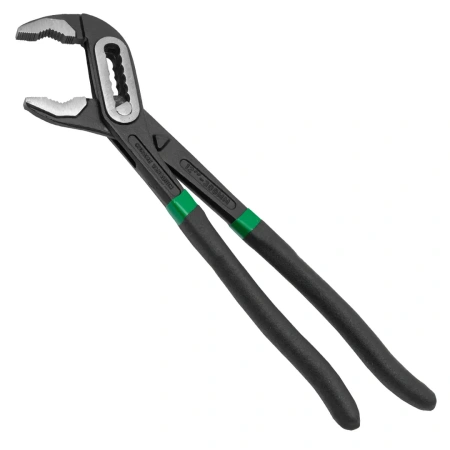 Пассатижи переставные сантехнические Cr-V 12''-300мм, на пластиковом держателе