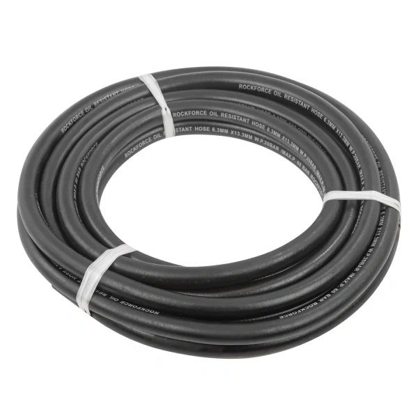 Шланг резиновый армированый бензо-маслостойкий 6.3х13.3ммх5м(повышенная гибкость и сопротивление к излому,раб.давл. 20bar,max 60bar,-30C°+70C°,DIN2001