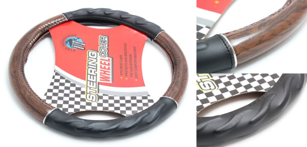 Чехол руля HL-373BK/BR-M