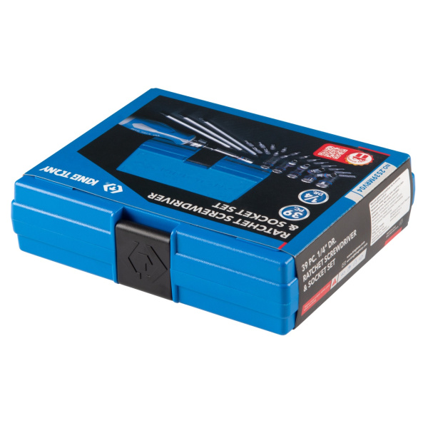 Набор вставок (бит) KING TONY 2539MRV04 (1/4", PH, PZ, Hex, Torx, Slotted, 39 предметов)