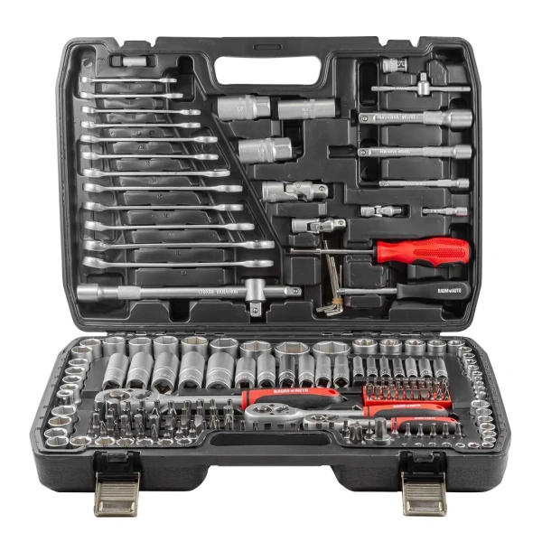 Набор инструментов 216пр. 1/4'', 3/8'', 1/2''(6гр.)(4-32мм)