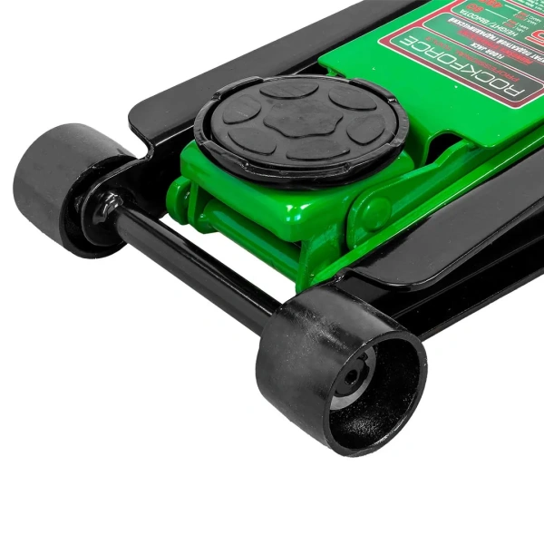 Домкрат подкатной гидравлический двухпоршневой с резиновой накладкой 3,5т (h min 80мм, h max 495мм)