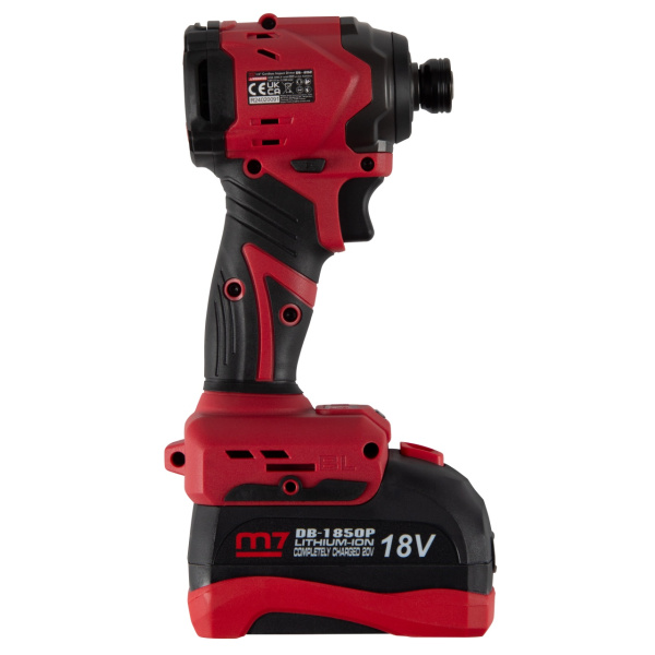 Аккумуляторный винтоверт, ударный, 18 В, 4 предмета, кейс MIGHTY SEVEN DS-202A