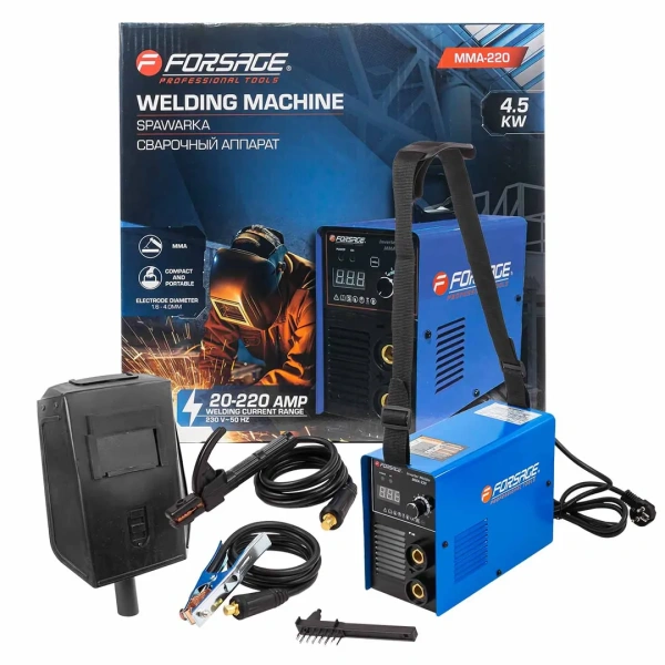 Сварочный аппарат (4.5кВт, 230В, диаметр электрода - 1.6-4мм, сварочный ток - 20-220А)