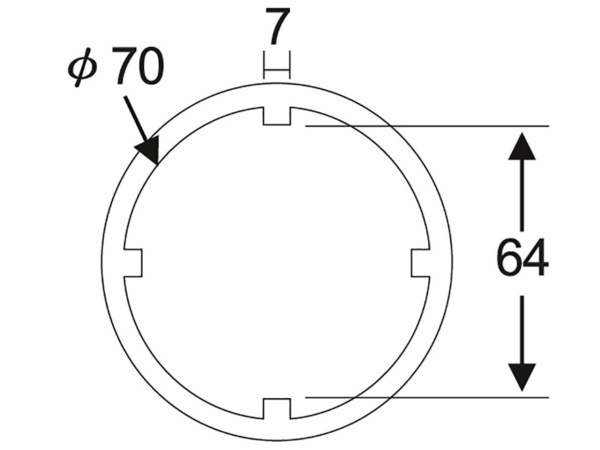 Головка для гайки выходного вала трансмиссии 4-гранная JTC 1207 (3/4", 64 мм, SCANIA)
