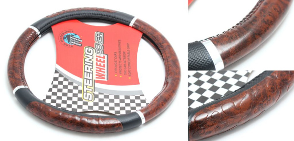 Чехол руля HL-363WO/BK-M