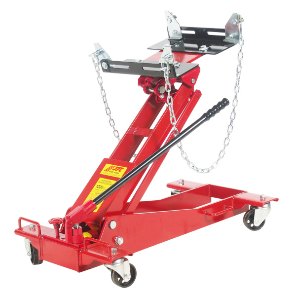 Домкрат подкатной с вращающейся ручкой (для ДВС и КПП) JTC FJ1000 (1 т, 200-750 мм)