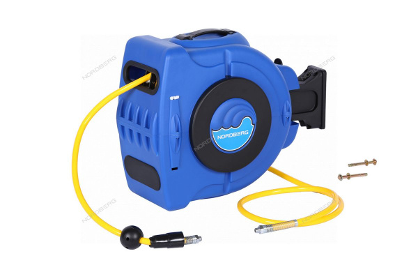 Шланг воздушный на катушке ПВХ диам. 10x16мм 25+2 м (27 м) HR1025HPVC NORDBERG