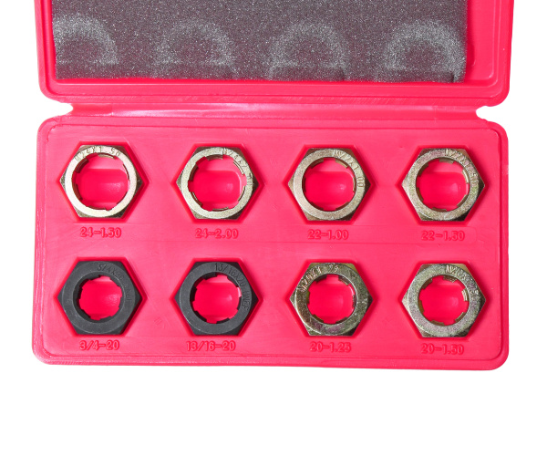 Набор инструментов для восстановления резьбы оси ШРУСа JTC 3917 (8 предметов в кейсе)