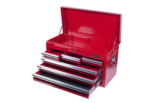 Ящик инструментальный, 6 полок, красный МАСТАК 511-06570R