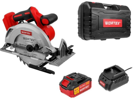 Аккум. циркулярная пила WORTEX CCS 1819-1 в чем. ALL1 XLT SET БЕСЩЕТ., 18 В, 185 мм, до 63 мм
