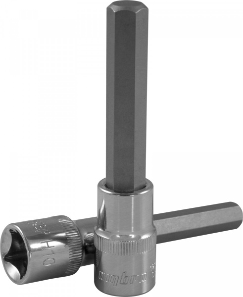 Насадка торцевая 1/2"DR с вставкой-битой шестигранной Н17 100 мм Ombra 121217