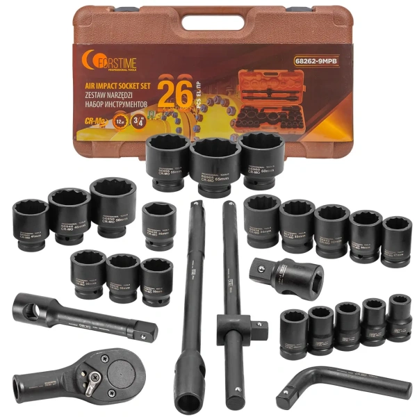 Набор инструментов ударных 26пр. 3/4''(12гр.)