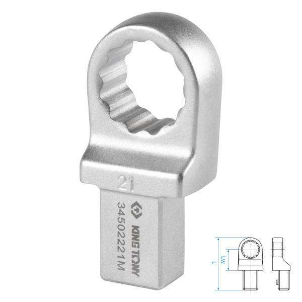 Насадка накидная серии FIT KING TONY 34502221M (21 мм, 14х18 мм)