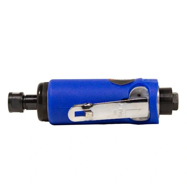 Пневмозачистная машинка с прорезиненной рукояткой(цанги:3,6мм, 25000об/мин, 128л/мин,6.3Bar,штуцер 1/4'')