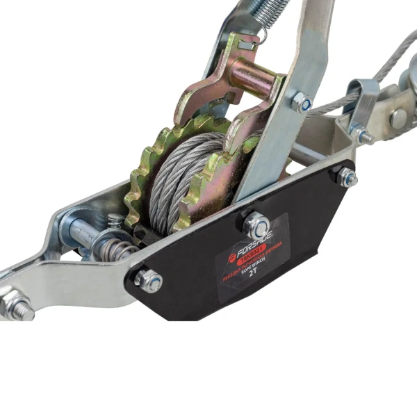 Лебедка рычажная тяговая, 2т (диаметр троса-4.5мм, длина троса- 2.2/1.1м)