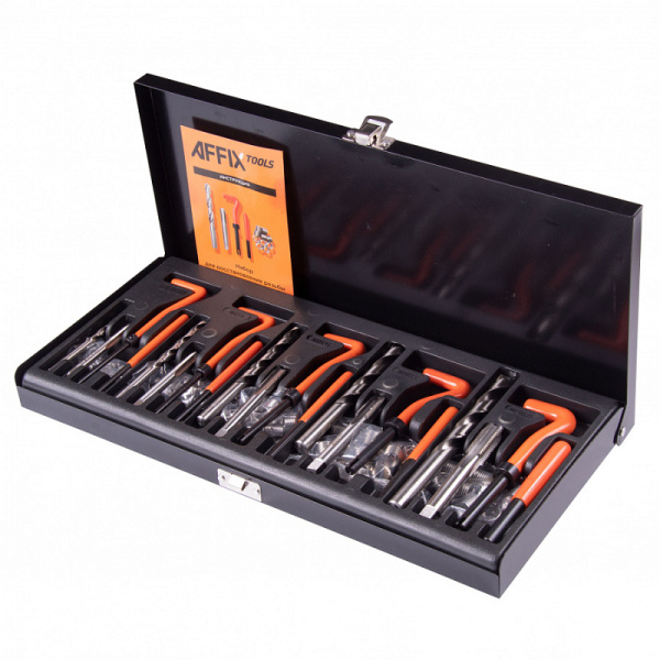 Набор для восстановления резьбы AFFIX AF35200131C М5х0,8 - М12х1,75, 131 предмет, кейс