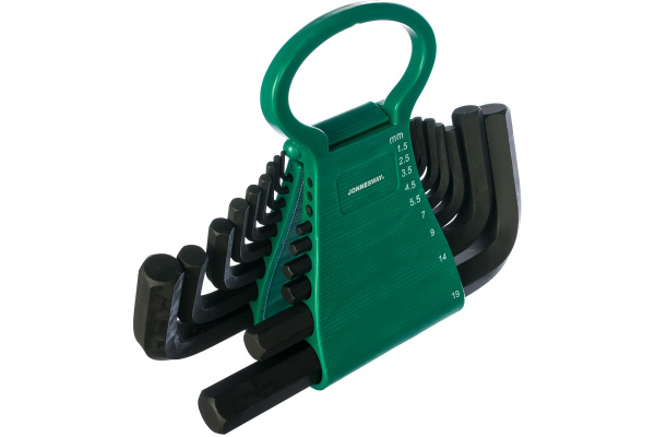 Комплект угловых шестигранников коротких H01MH118S, 1,5-19мм, 18 предметов