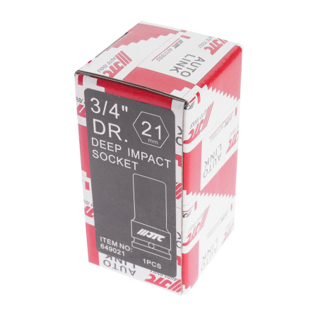 Головка торцевая ударная глубокая JTC 649021 (3/4", 21 мм, L=90 мм)